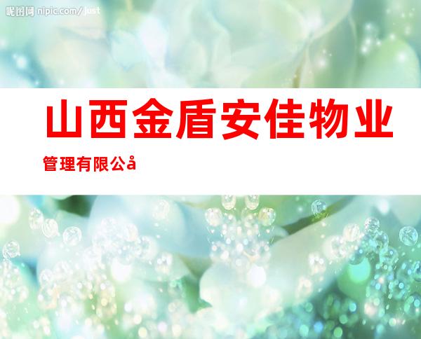 山西金盾安佳物业管理有限公司